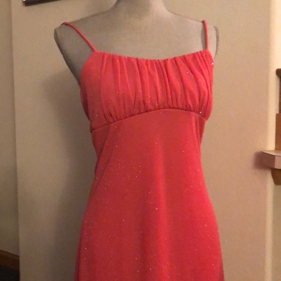 Peach & sparkly. Taboo dress! Size L. Not pink ;/ - Picture 1 of 5